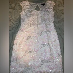 As U Wish Macy’s Brand Backless Bodycon Sequin Cocktail Dress Sleeveless Mini